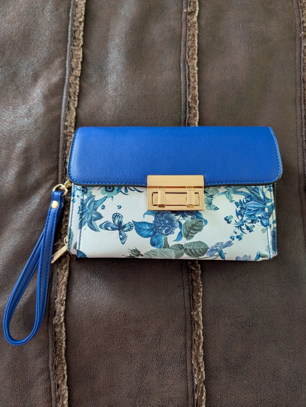 Floral Crossbody Wallet Purse